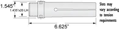 1-1/4'' Acme-Gridley Round Feed Finger